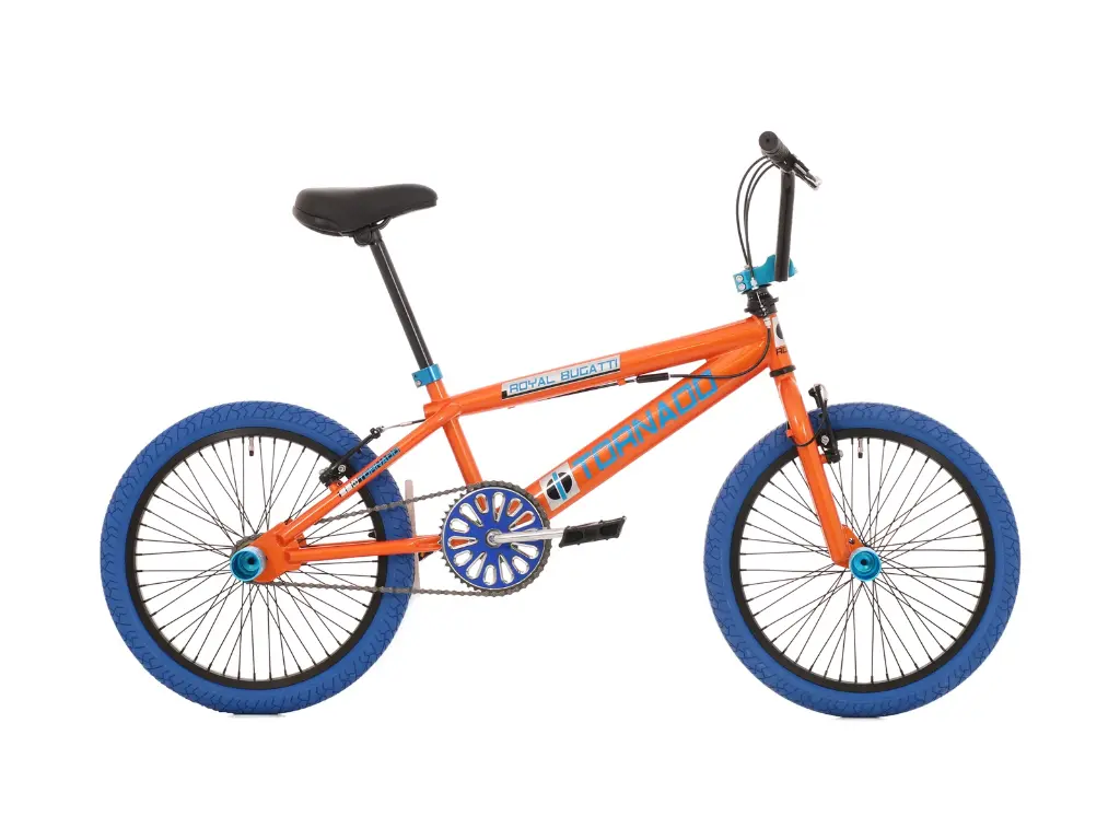 Freestyle BMX Oranje - Blauwe banden