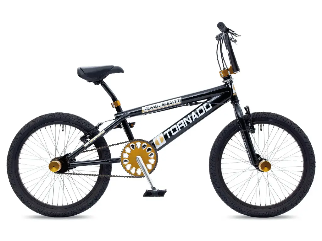Freestyle BMX Zwart - Goud - Zwarte banden