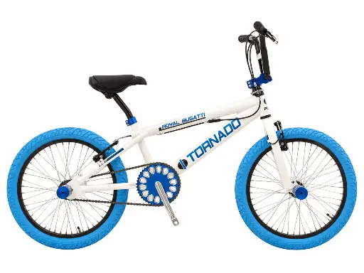 [Freestyle-20] Freestyle BMX Wit - Blauwe banden