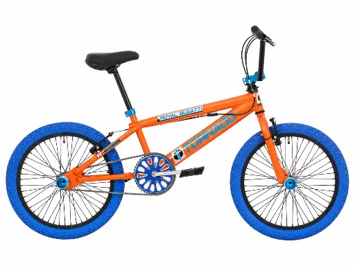 [Freestyle-28] Freestyle BMX Oranje - Blauwe banden