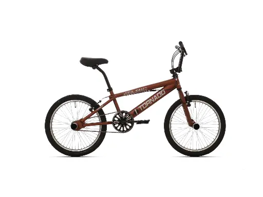 [Freestyle-31] Freestyle BMX Mat donker bruin - Zwarte banden