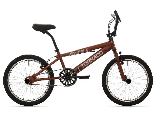 [Freestyle-31] Freestyle BMX Mat donker bruin - Zwarte banden