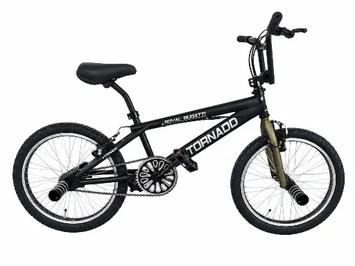 [Freestyle-36] Freestyle BMX Mat zwart - Brons - Zwarte banden