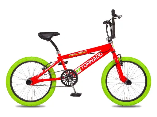 [Freestyle-16] Freestyle BMX Rood - Groene banden