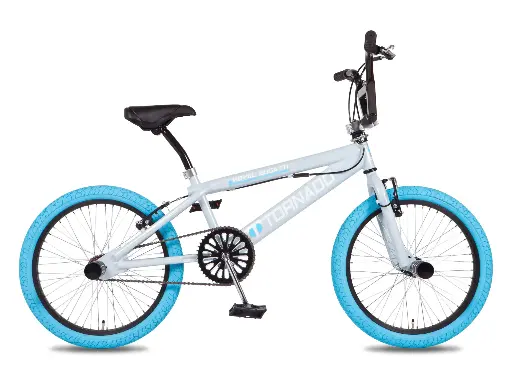 [Freestyle-17] Freestyle BMX Licht blauw - grijs - Blauwe banden